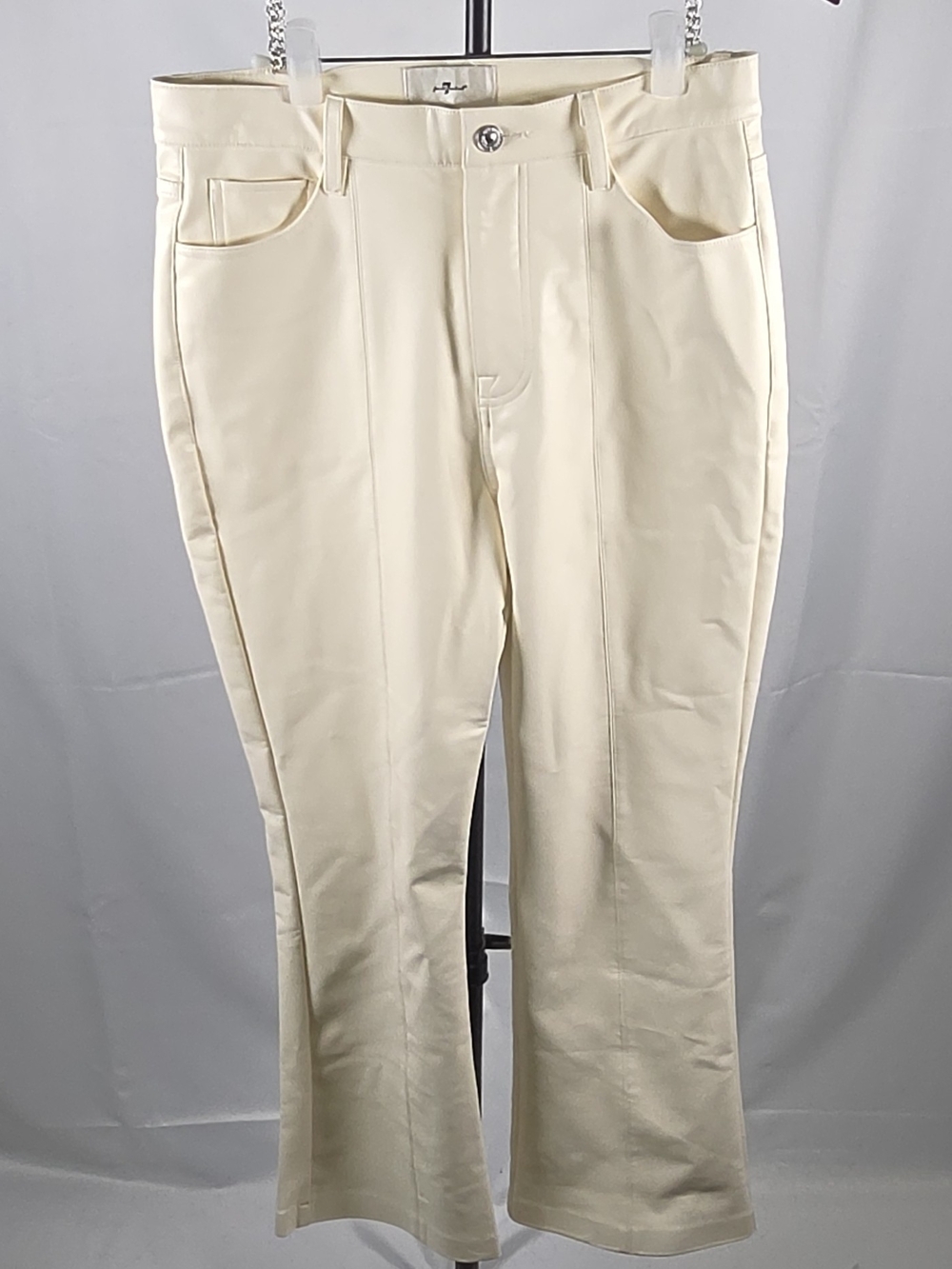 7 For All Mankind Cream Bootcut Jeans